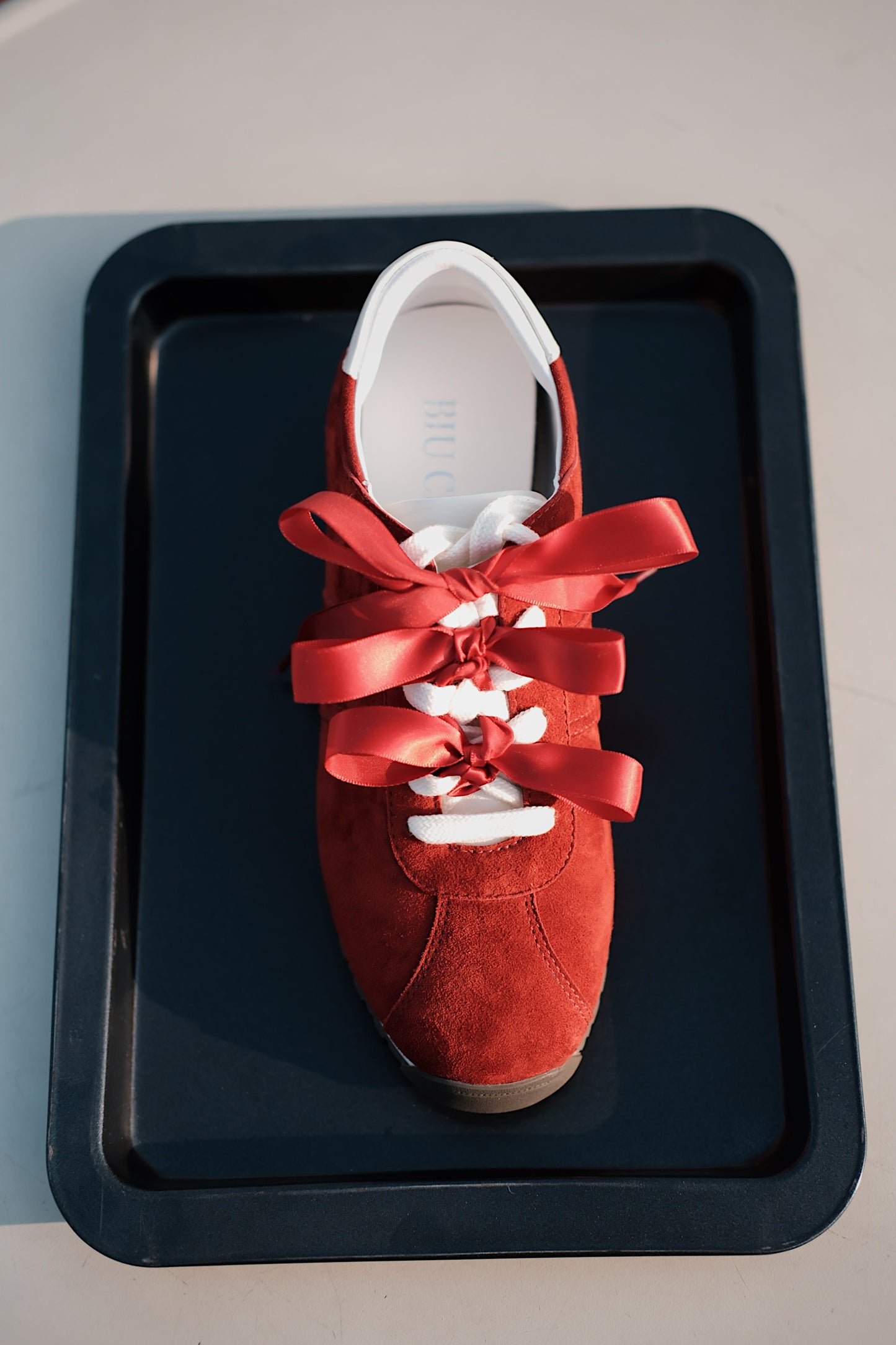 Suede Sneakers with Hidden Internal Lift for Elevated Comfort and Chic