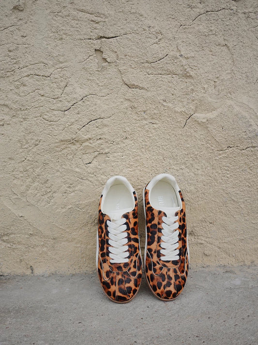 Cheetah Print Sneaker with Asymmetric Paradox Detail