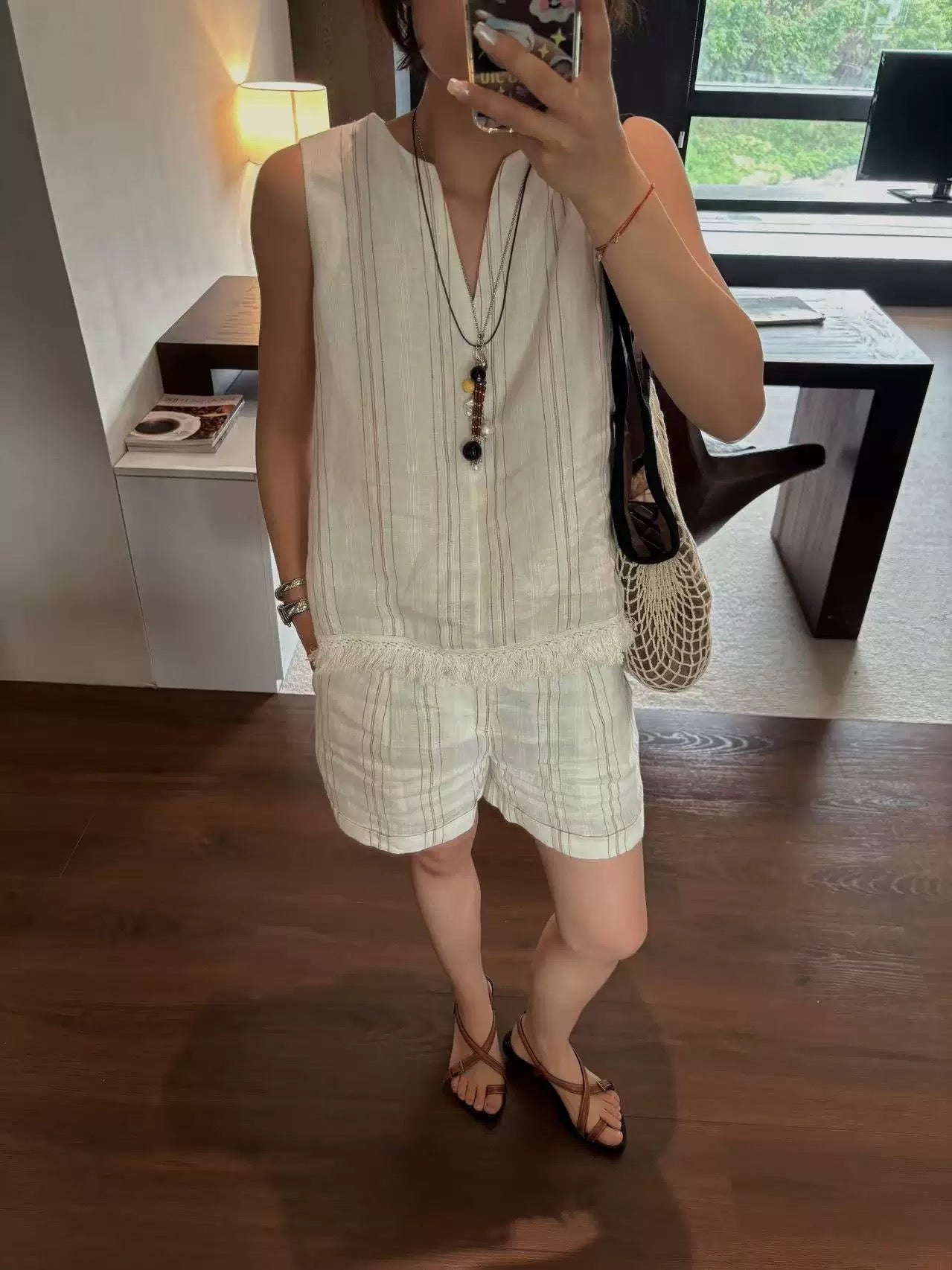 Sunset Stroll Summer Brown Strappy Leather Sandals with Low Heels