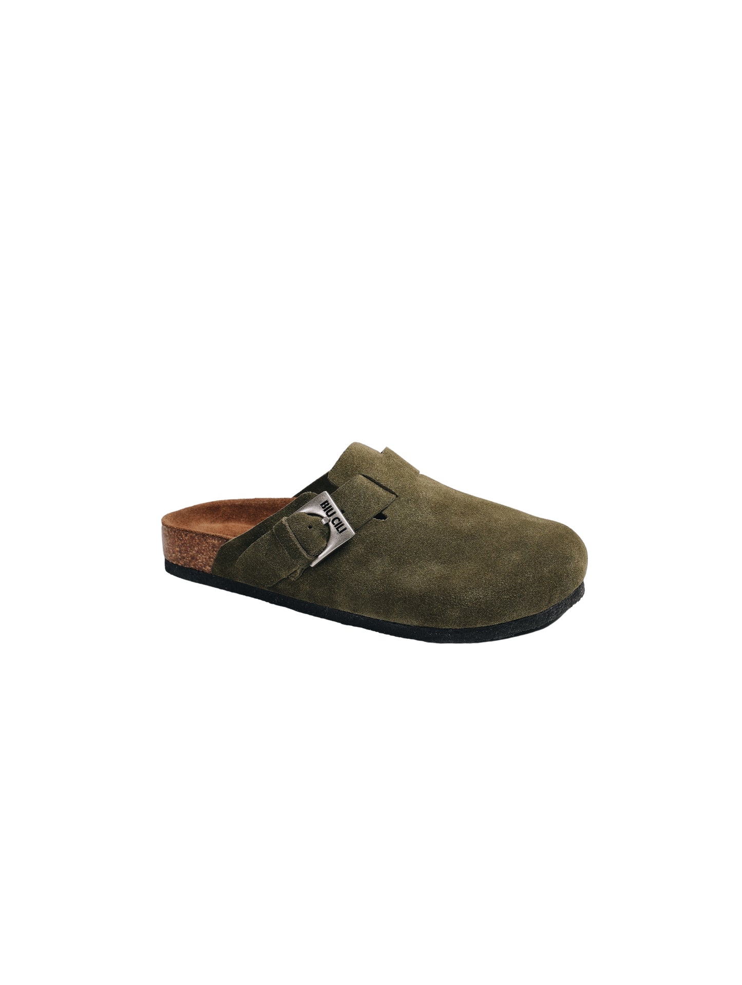 "Moss and Cloud" Soft Footbed Suede Leather Clogs Supreme Comfort Sandals