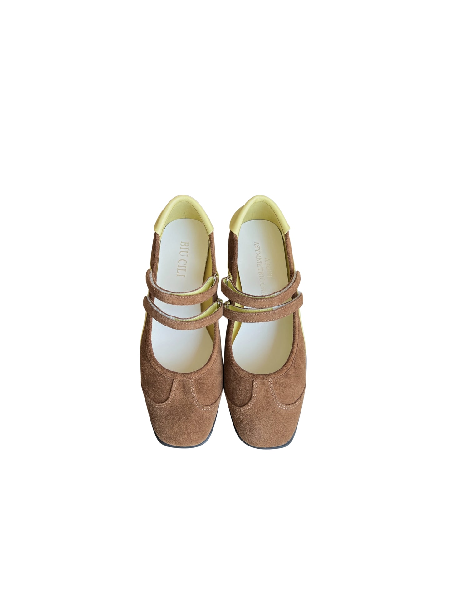 Sporty Mary Jane Retro Sneaker Flats in Suede Leather