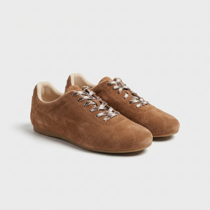 Soft Loaf | Suede Sneakers with Asymmetric Detail and built-in Lift