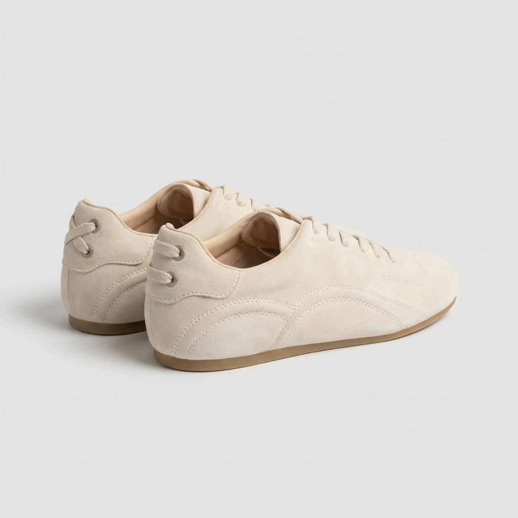 Soft Loaf | Suede Sneakers with Asymmetric Detail and built-in Lift