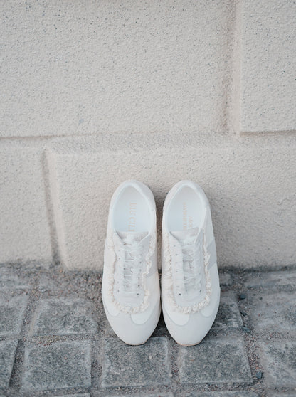 Bloom Mary Jane Sneakers with Cotton Lace