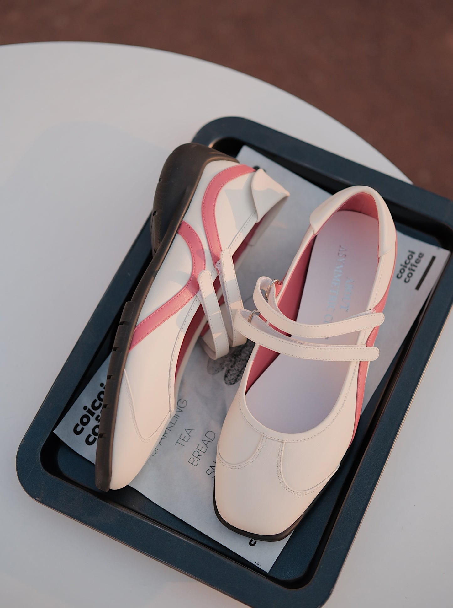 Sporty Mary Jane Retro Sneaker Flats in Suede Leather