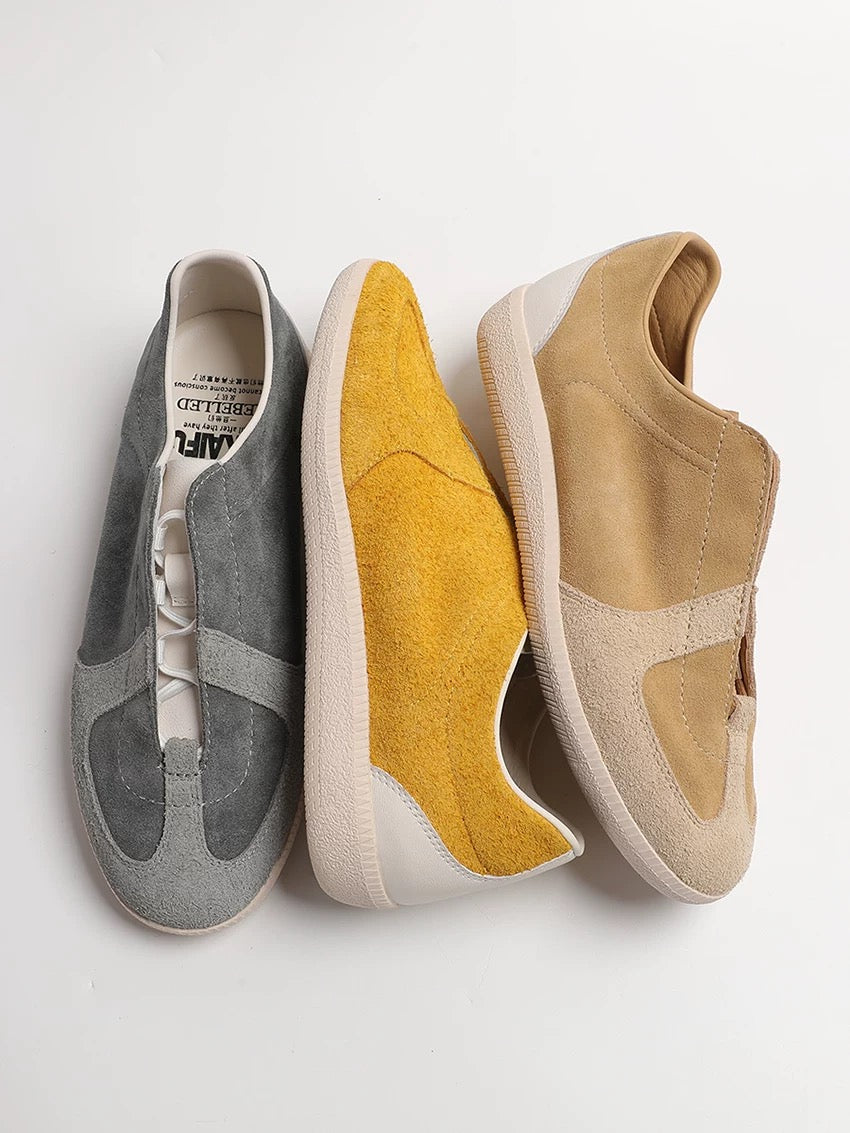 Unisex Slip-On Sneaker – Minimalist Retro Leather Trainer