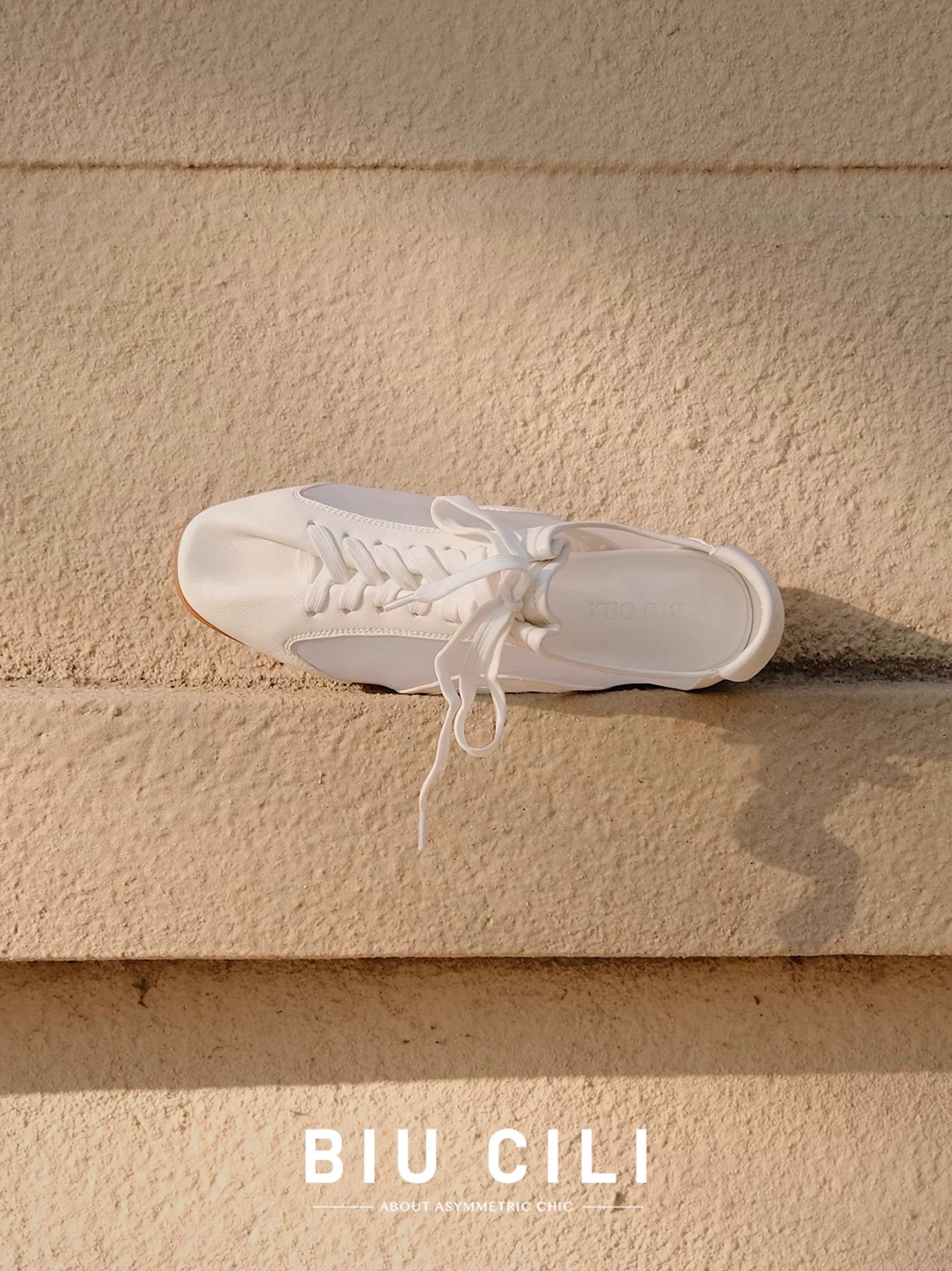 White mesh leather lace-up sneakers for summer, stylish flats perfect for formal and casual outfits.