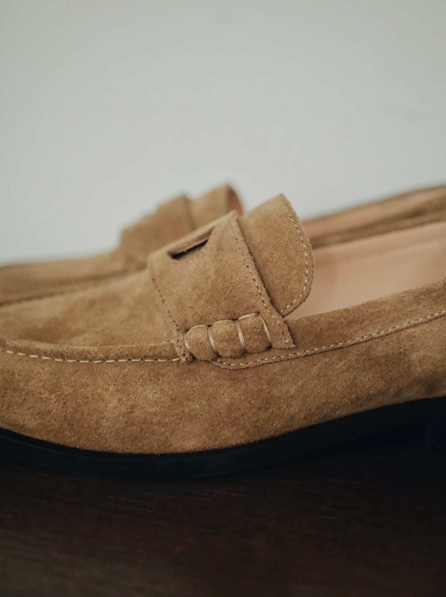 Star & Moon Minimalist Leather Loafers with Asymmetric Details