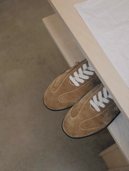 Women's Sneakers with Bow Detail in Khaki