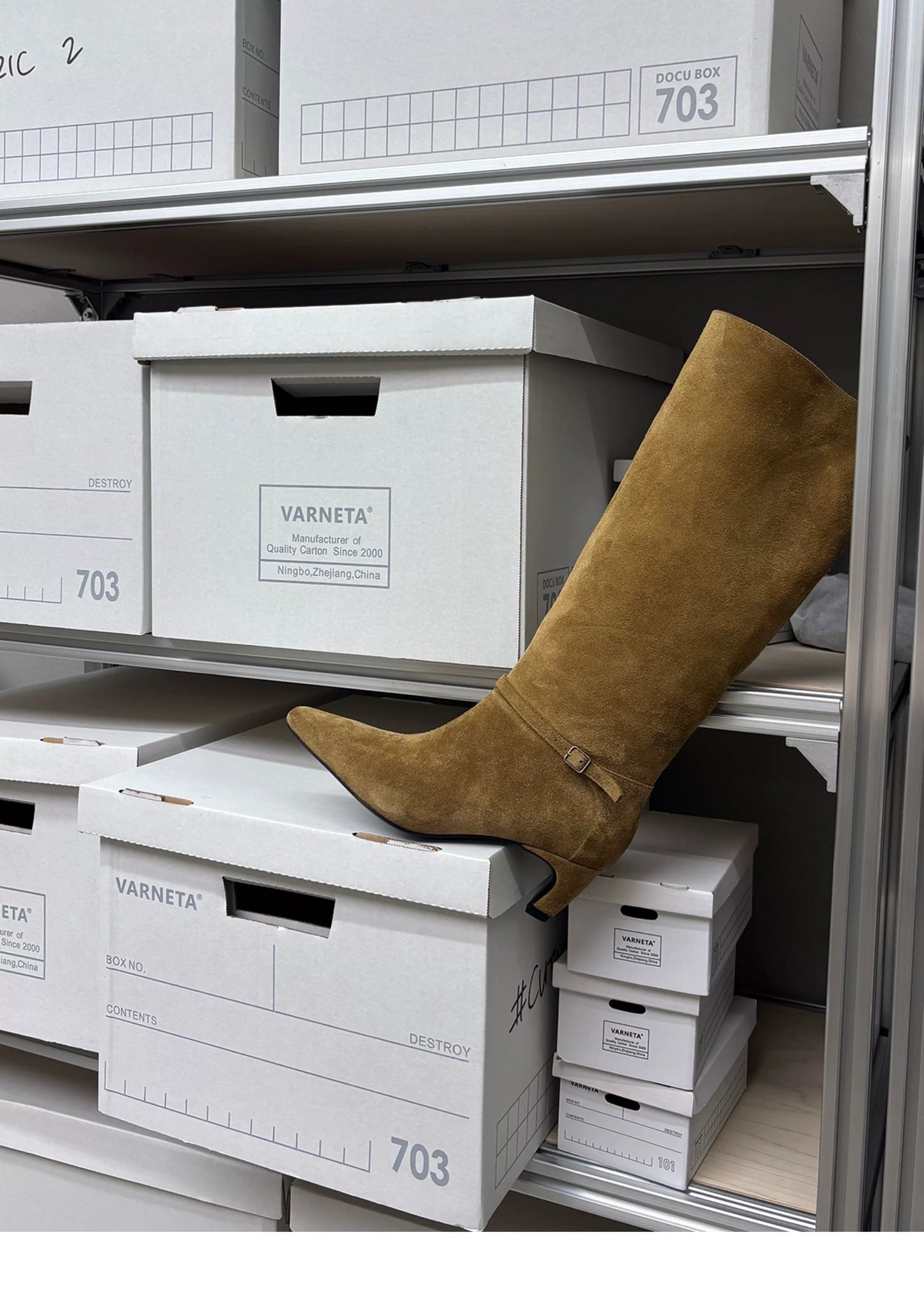 Women’s Suede Knee-High Boots with Heel