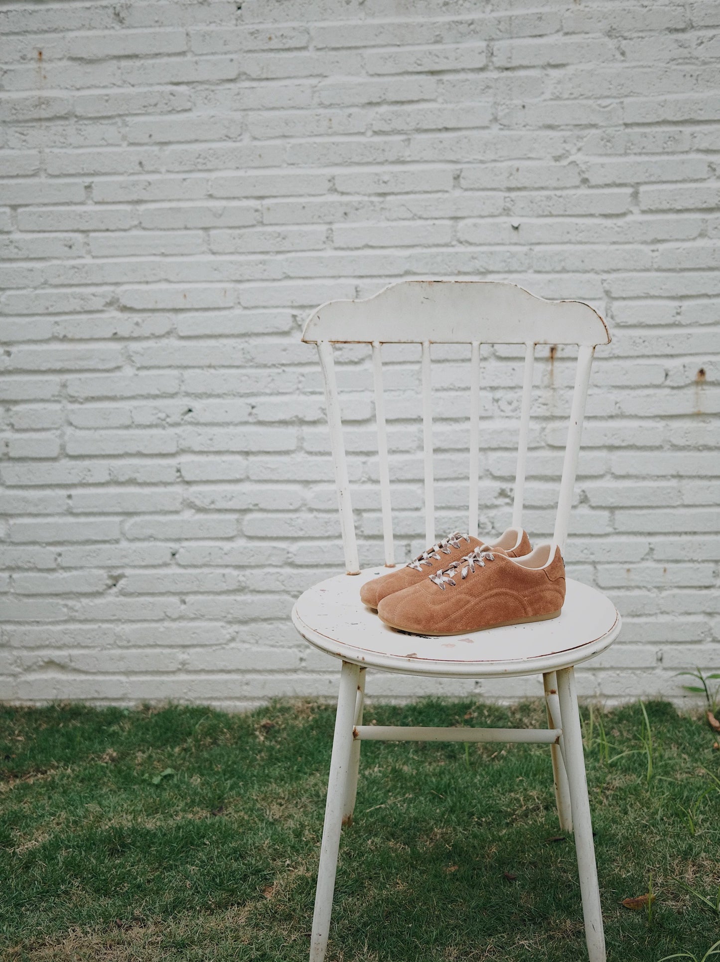 Soft Loaf | Suede Sneakers with Asymmetric Detail and built-in Lift