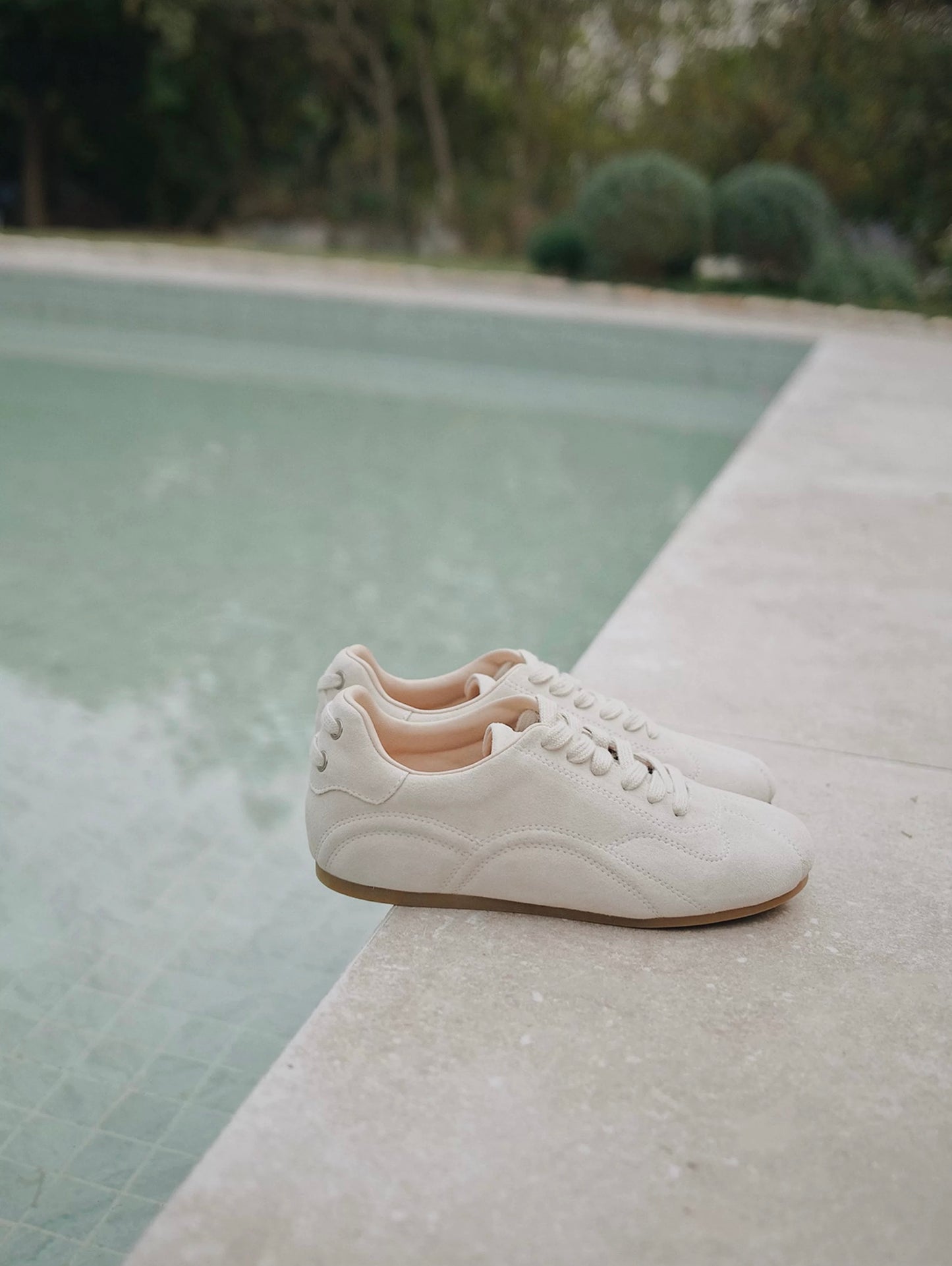 Soft Loaf | Suede Sneakers with Asymmetric Detail and built-in Lift