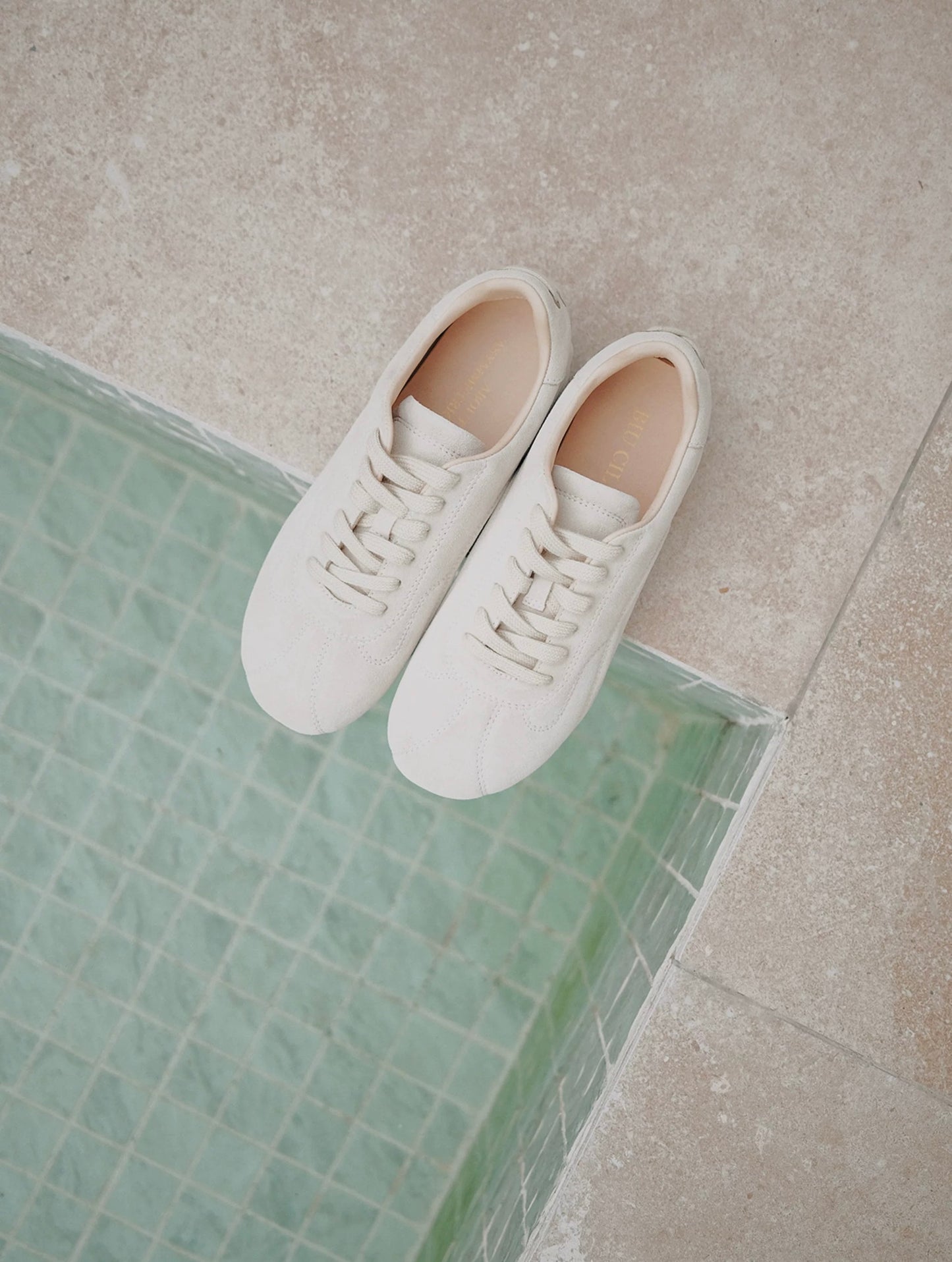 Soft Loaf | Suede Sneakers with Asymmetric Detail and built-in Lift