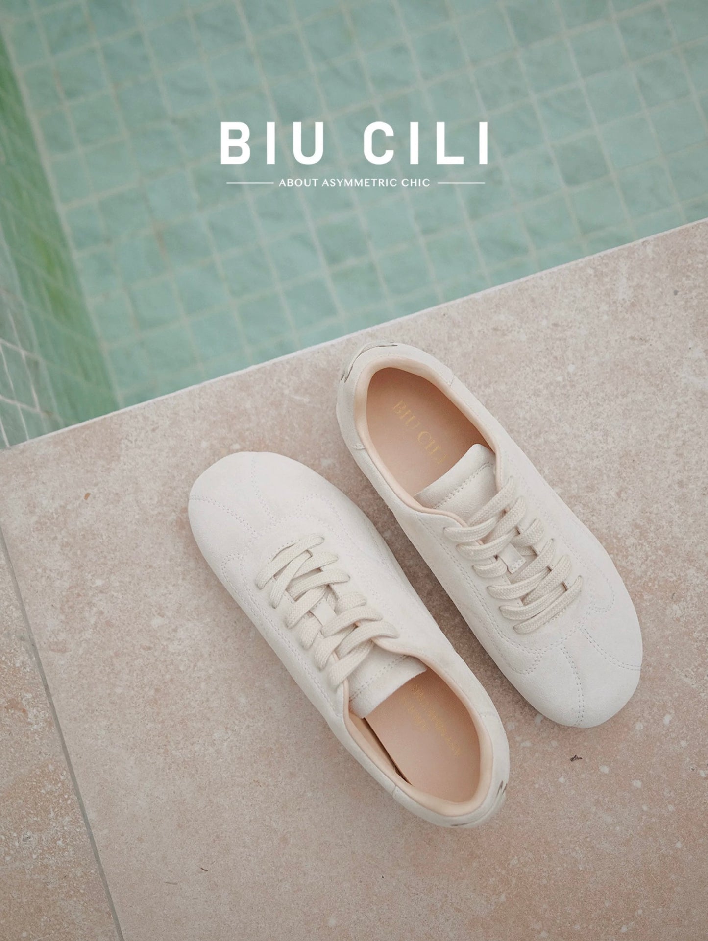 Soft Loaf | Suede Sneakers with Asymmetric Detail and built-in Lift