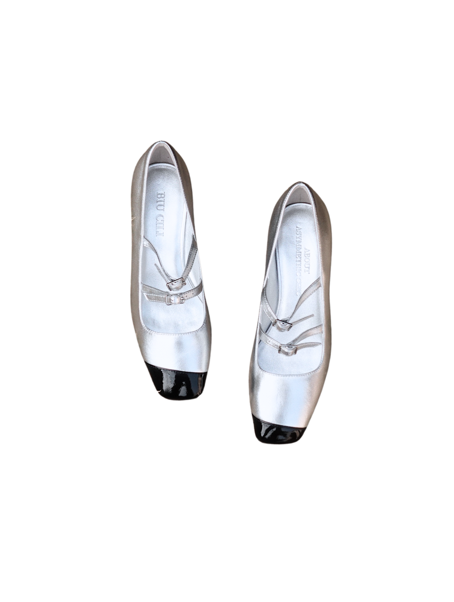 "Golden Era" Women's Asymmetric Square Toe Mary Janes